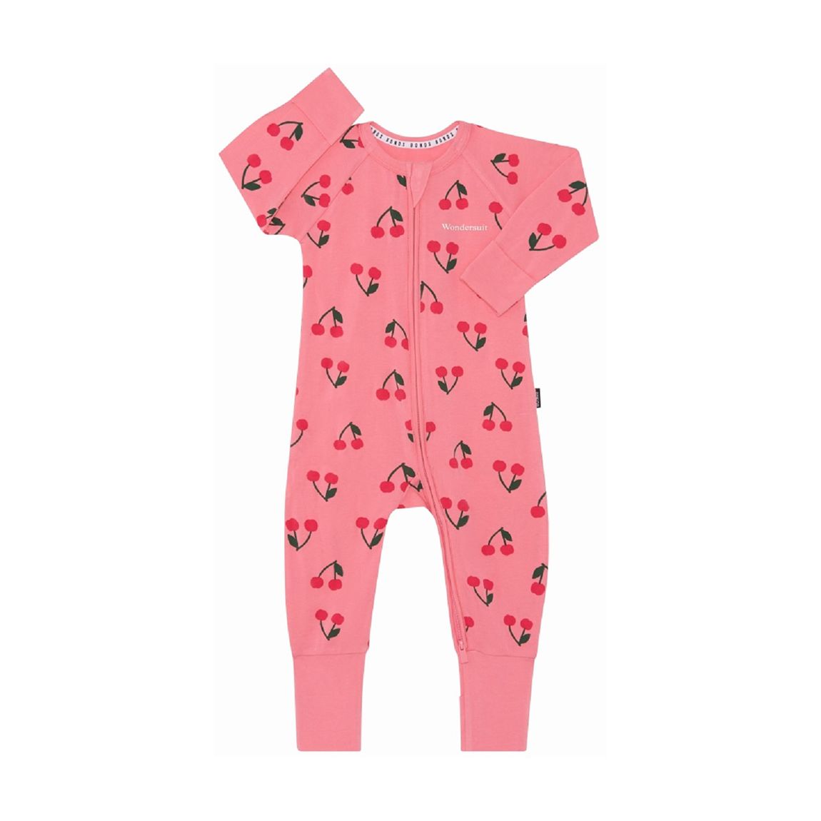 Pink Cherry Zip Cotton Blend Wondersuit main product photo
