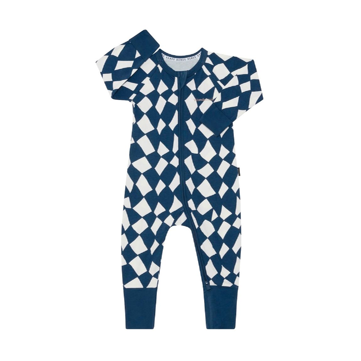 Blue Check Zip Wondersuit main product photo