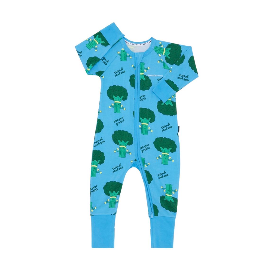 Blue Brocoli Zip Wondersuit main product photo