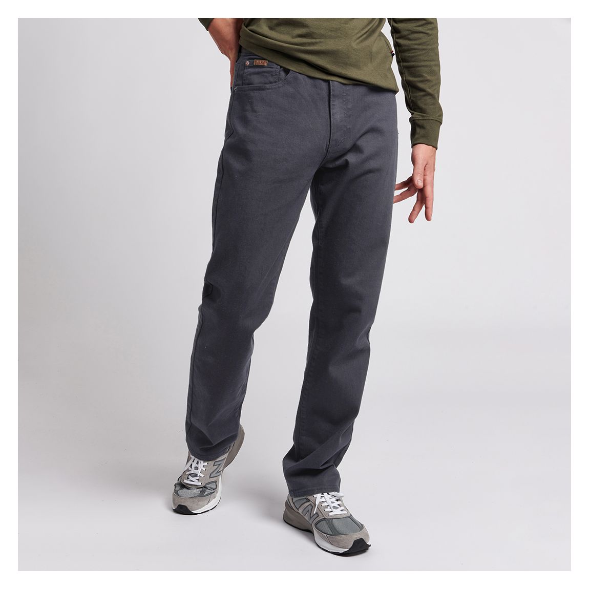 Dark Blue Twill Stretch Cotton Trousers main product photo
