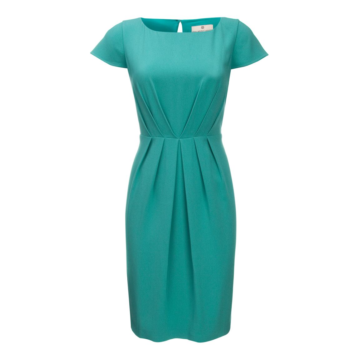 Teal Garbot Chiffon Petite Dress main product photo