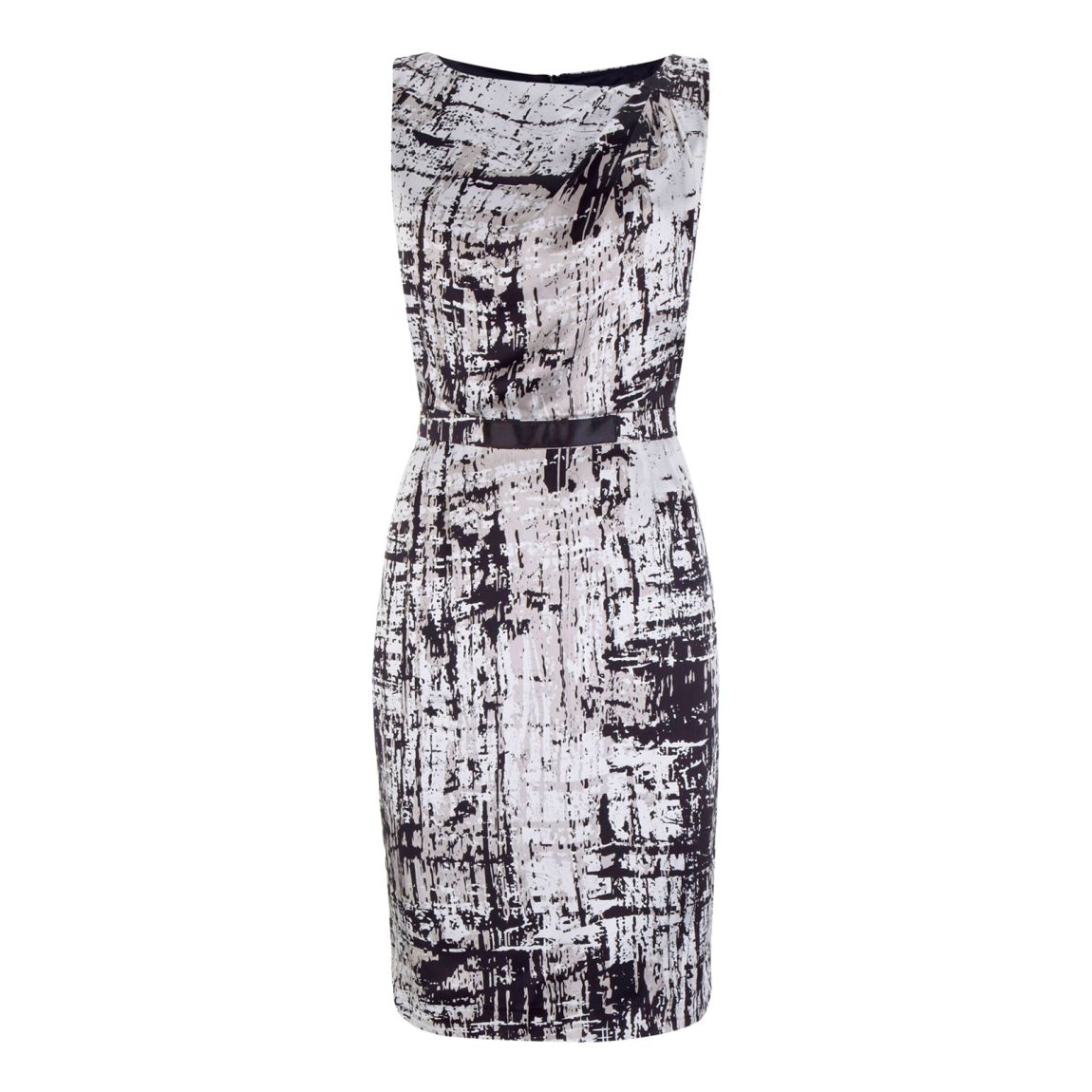 Black/White Nancy Printed Dress main product photo