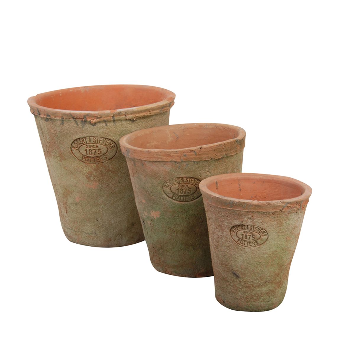 Set Of 3 Terracotta Pots, Orange main product photo