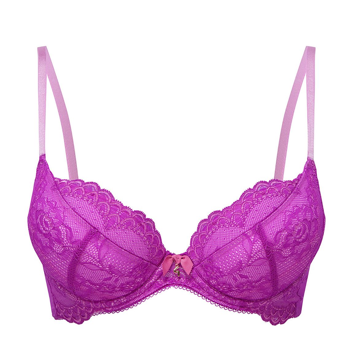 Purple Superboost Lace Padded Plunge Bra main product photo