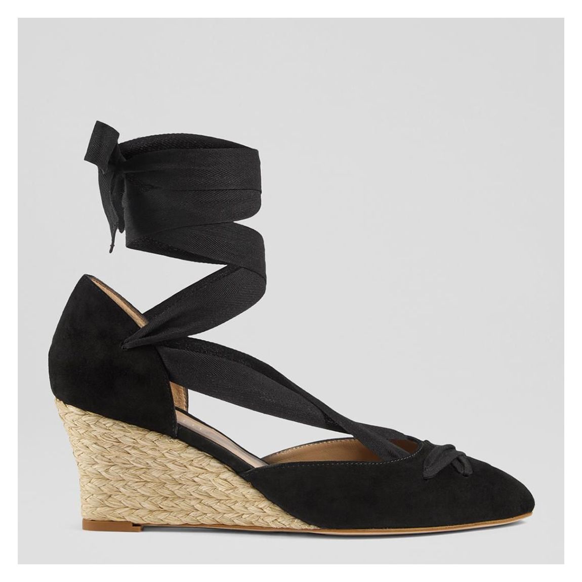 Black Lana Espadrille Wedges main product photo