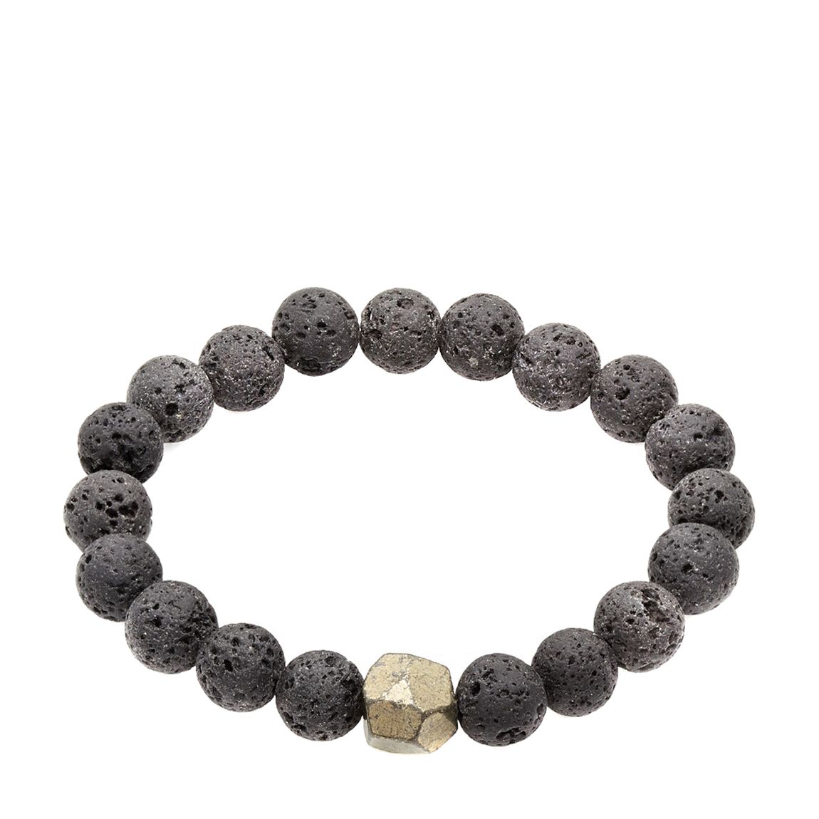 Black Lava Bead Bracelet main product photo