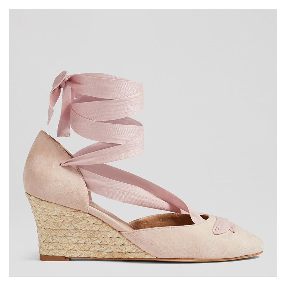 Pink Rose Lana Espadrille Wedges main product photo