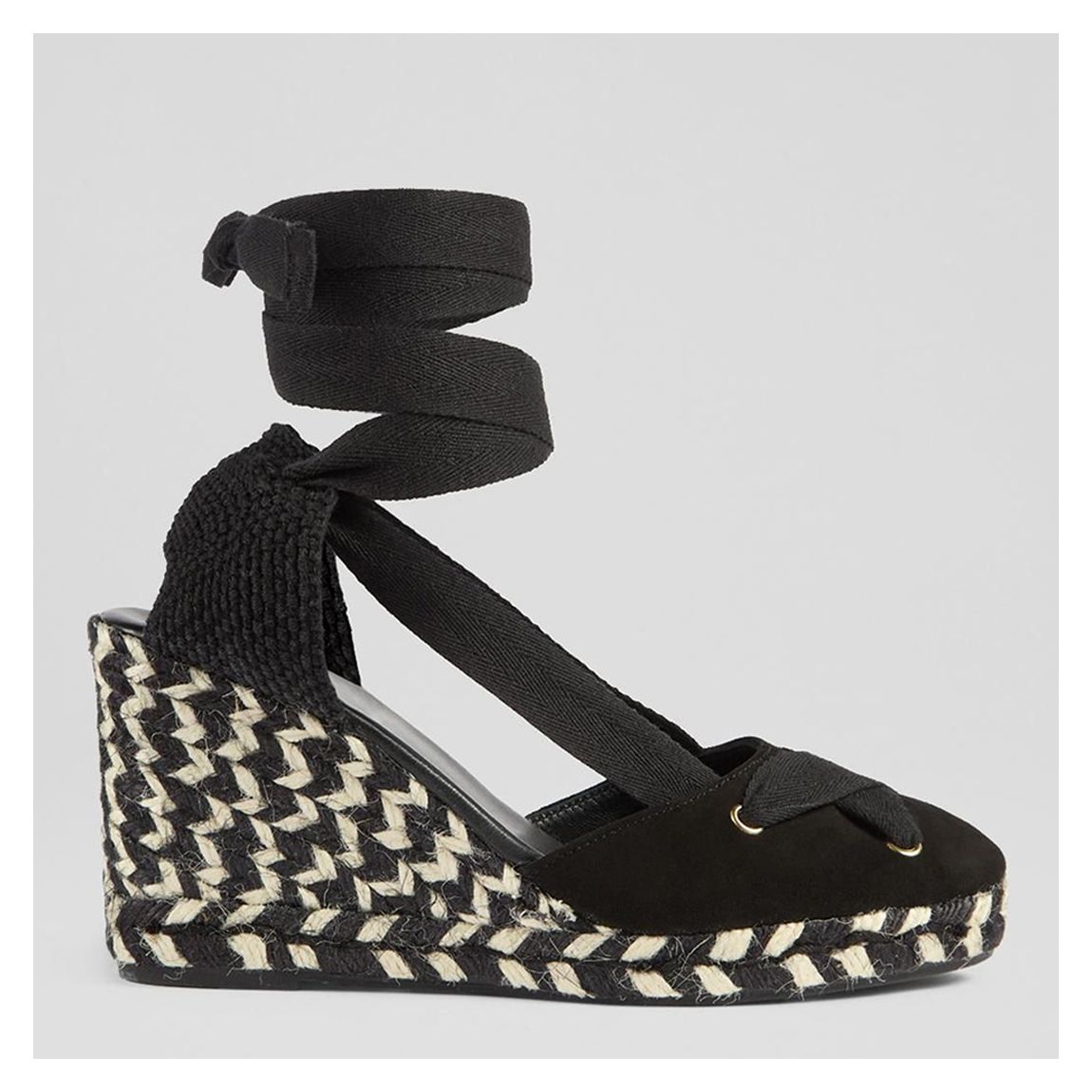 Black Ophelia Espadrille Wedges main product photo
