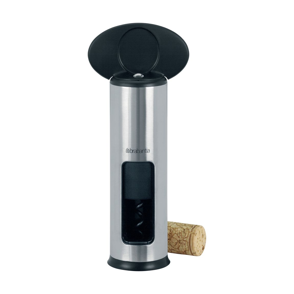Silver/Black Matt Steel Corkscrew main product photo
