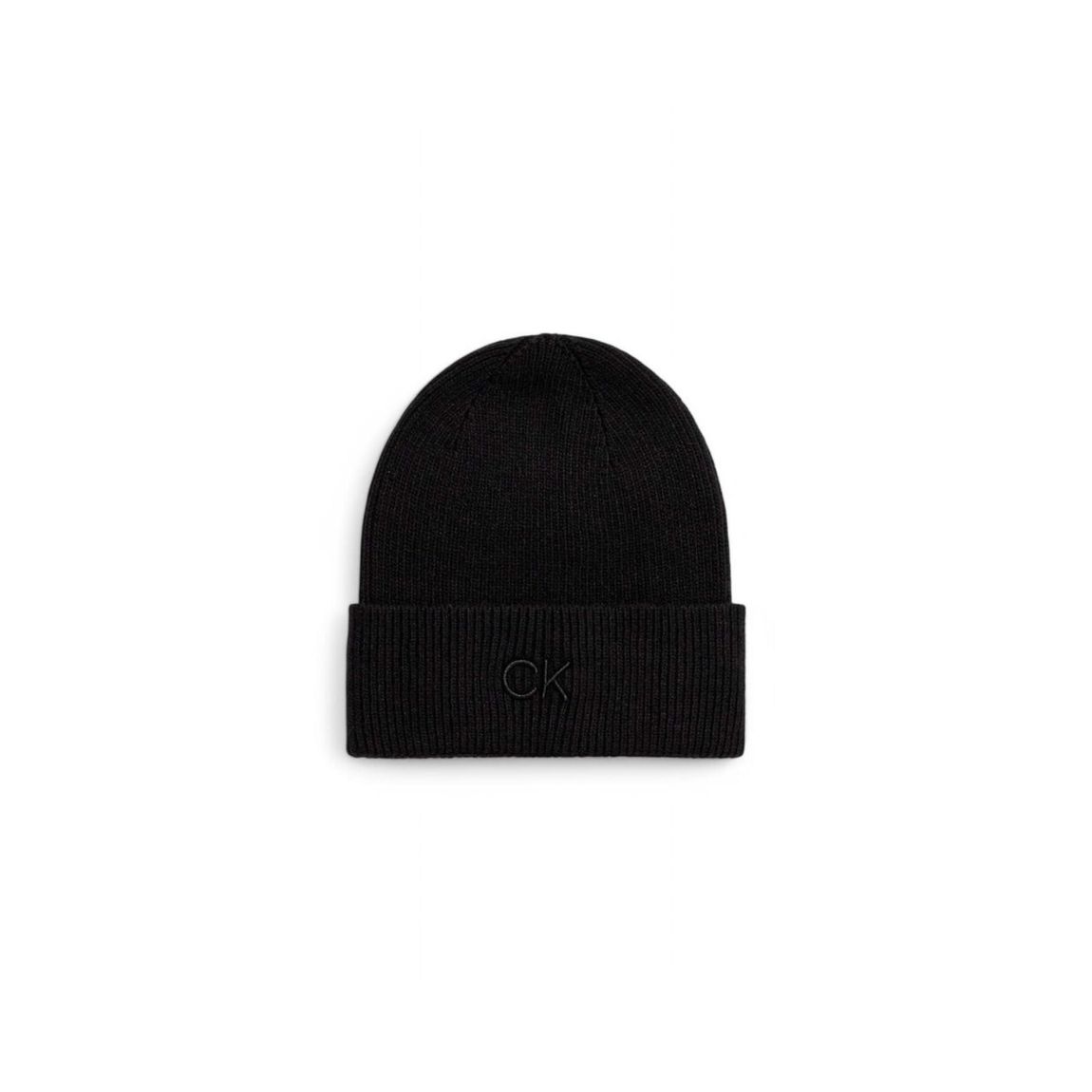 Rib Knit Beanie Hat Wo - Black main product photo