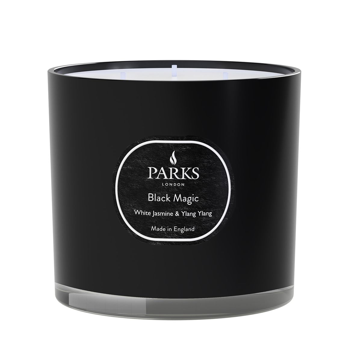 White Jasmine & Ylang Ylang 3 Wick Candle 650g - Black Magic main product photo