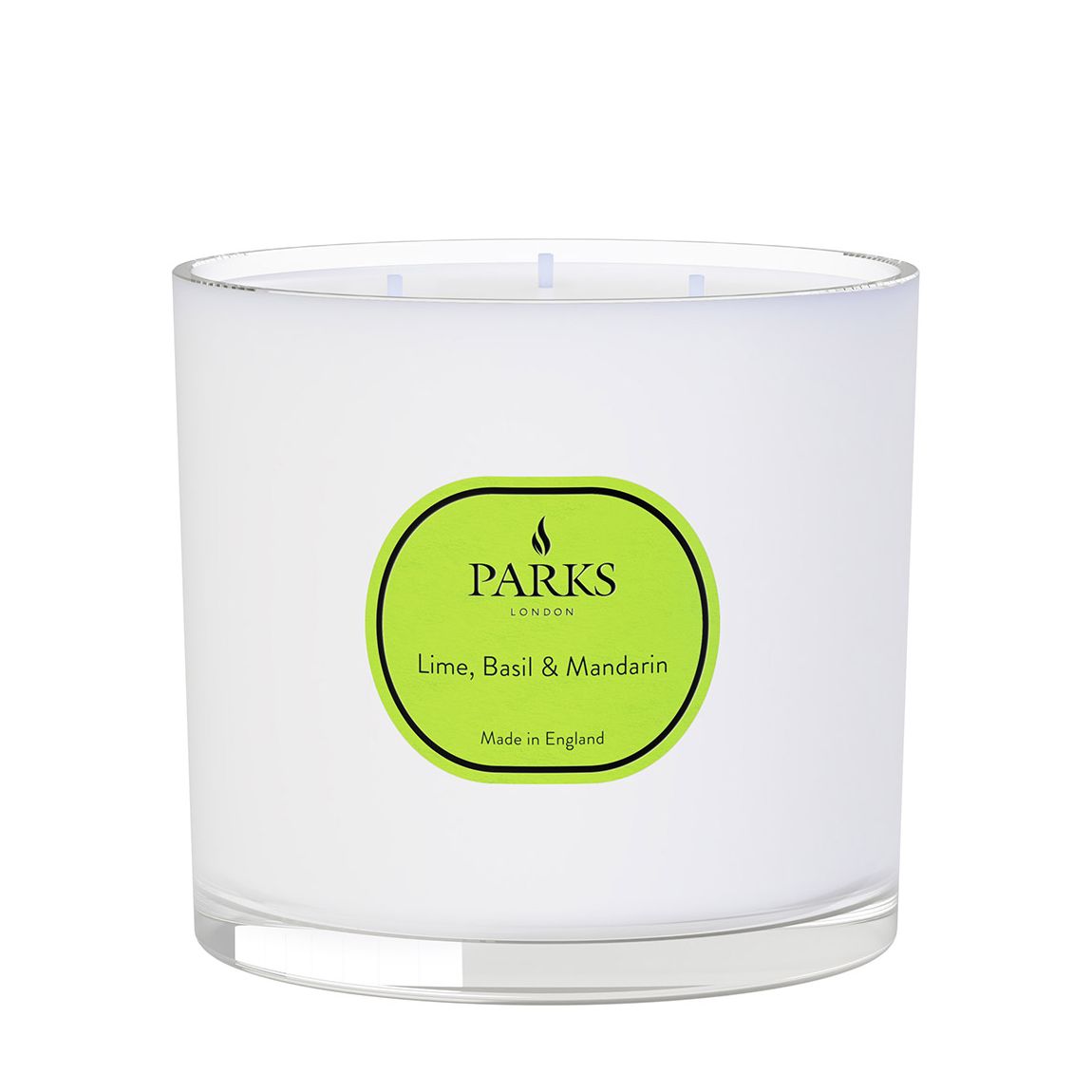 Lime, Basil & Mandarin 3 Wick Candle 650g - Vintage Aromatherapy main product photo