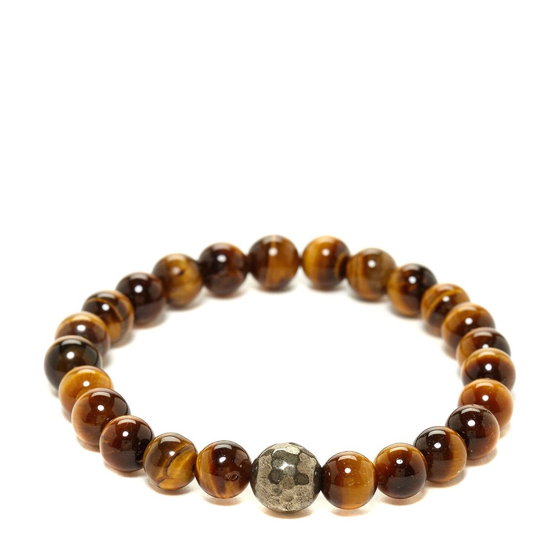 Brown/Gunmetal Tiger Eye Bracelet main product photo