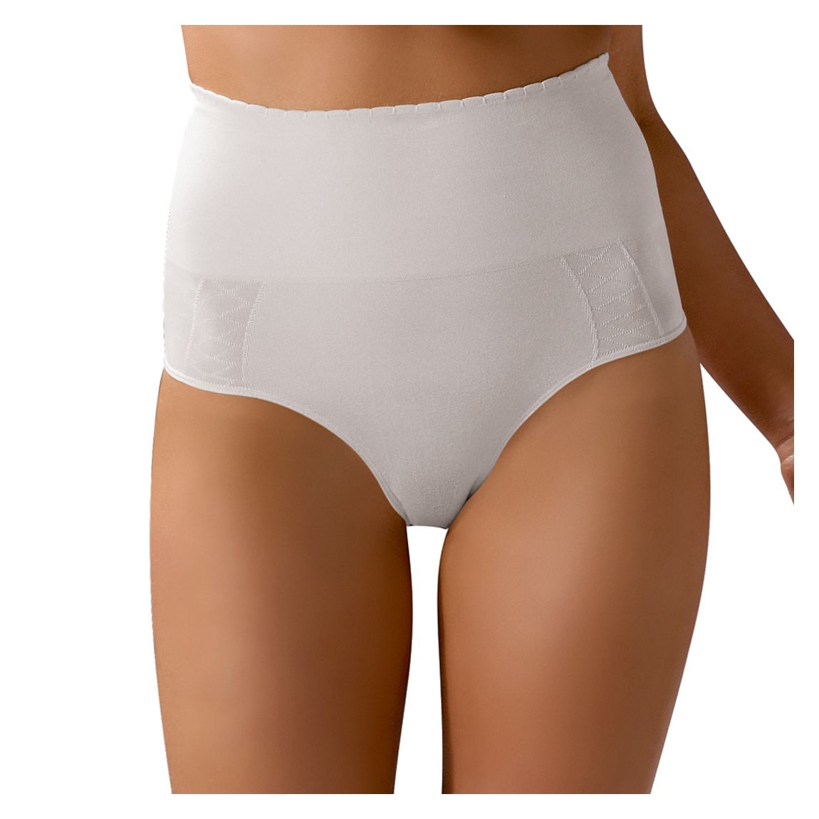 White Slip Gold High Waisted Briefs main product photo