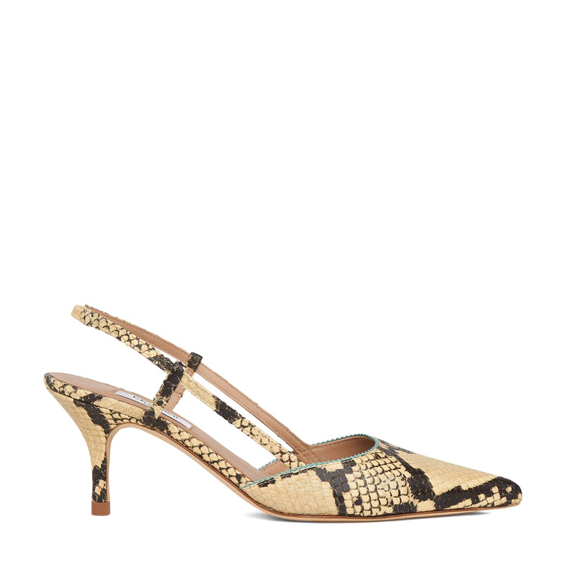 Snake Print Leather Henley Slingbacks main product photo