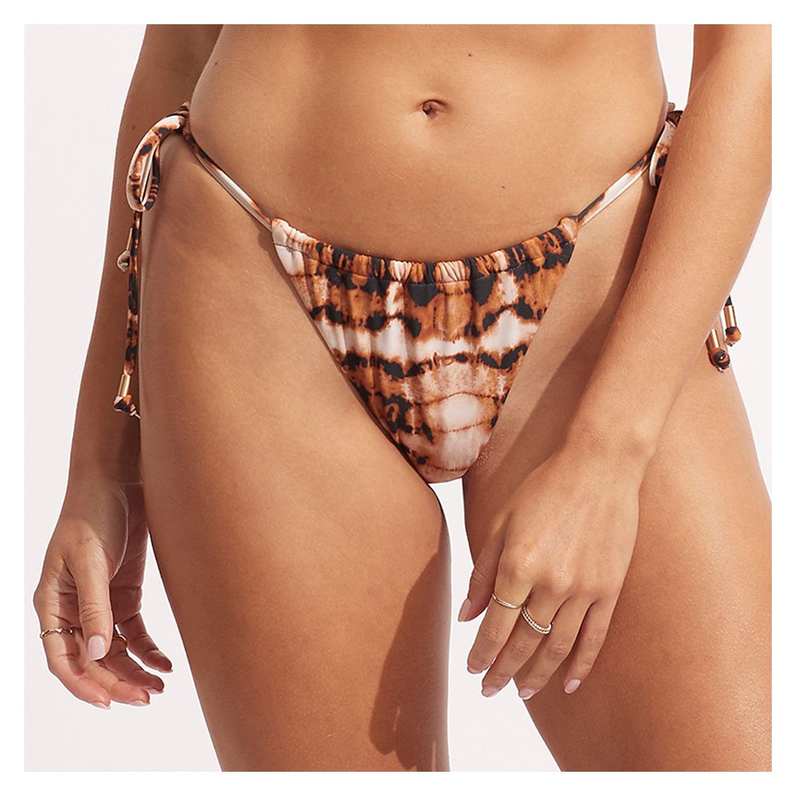 Brown High Tide DrawstringTie Side Rio Pant main product photo