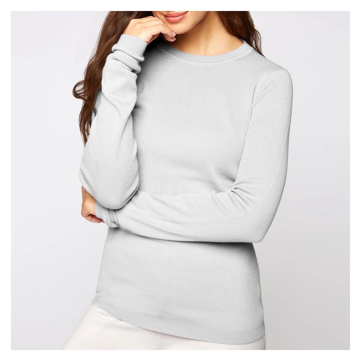 Blue Bridgehampton Crew Neck Jumper main product photo