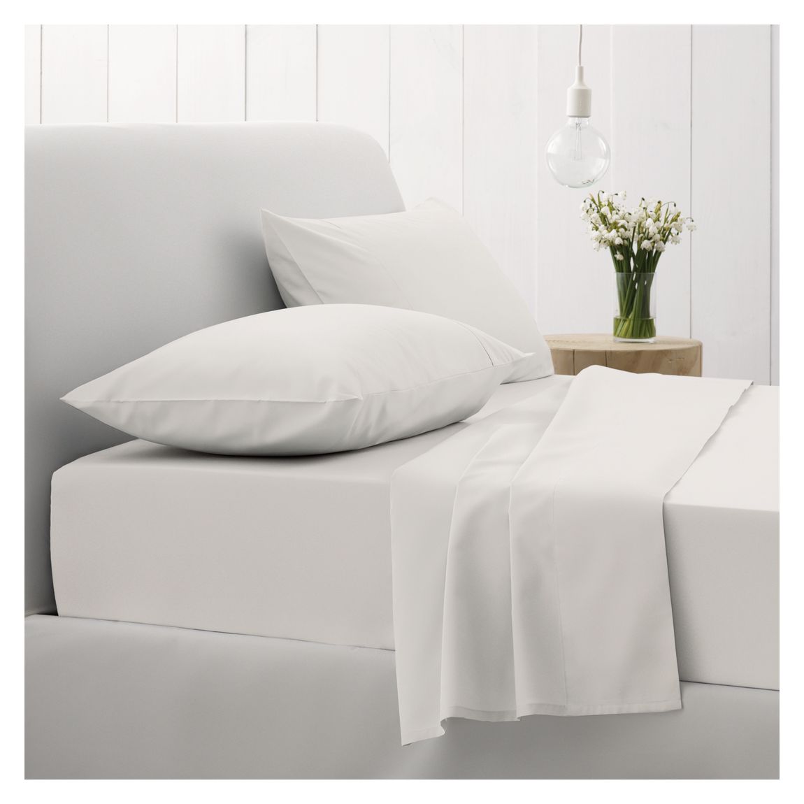 500Tc Sateen Oxford Pair Of Pillowcases, Snow main product photo