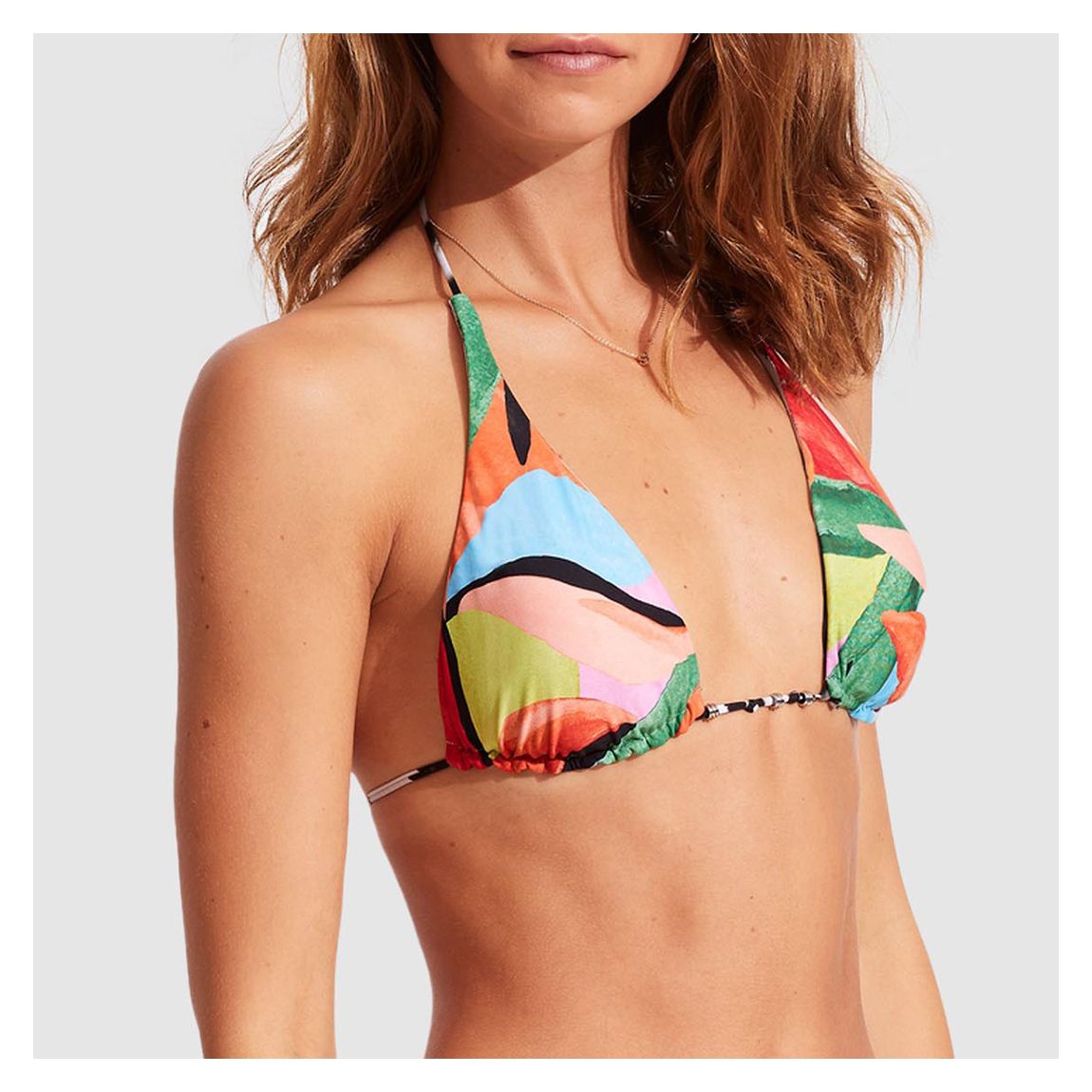 Multi Reversible Longline Triangle Bikini Top main product photo