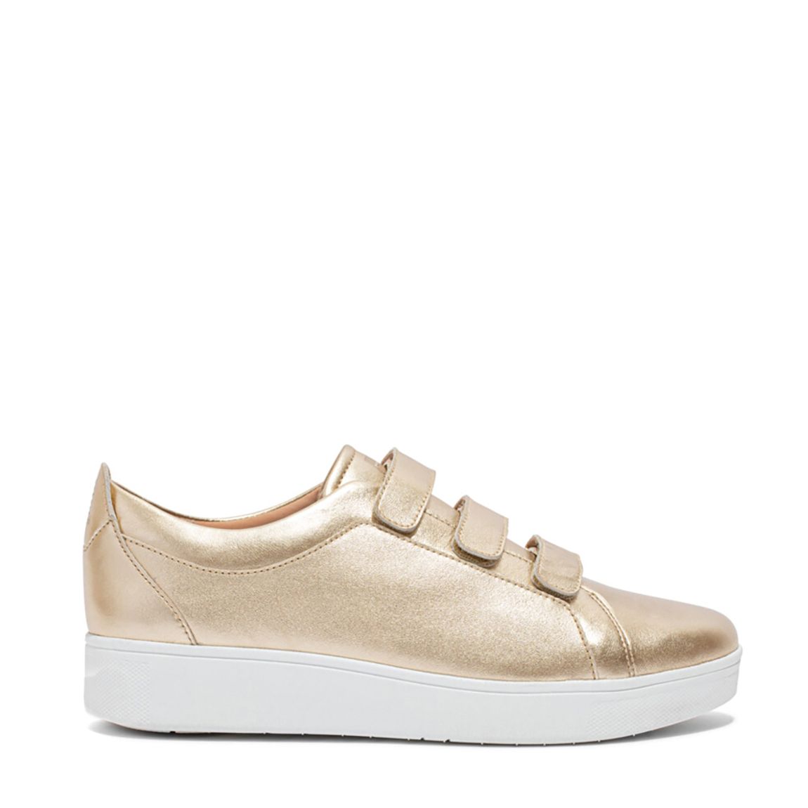 Silver Rally Leather Trainer main product photo