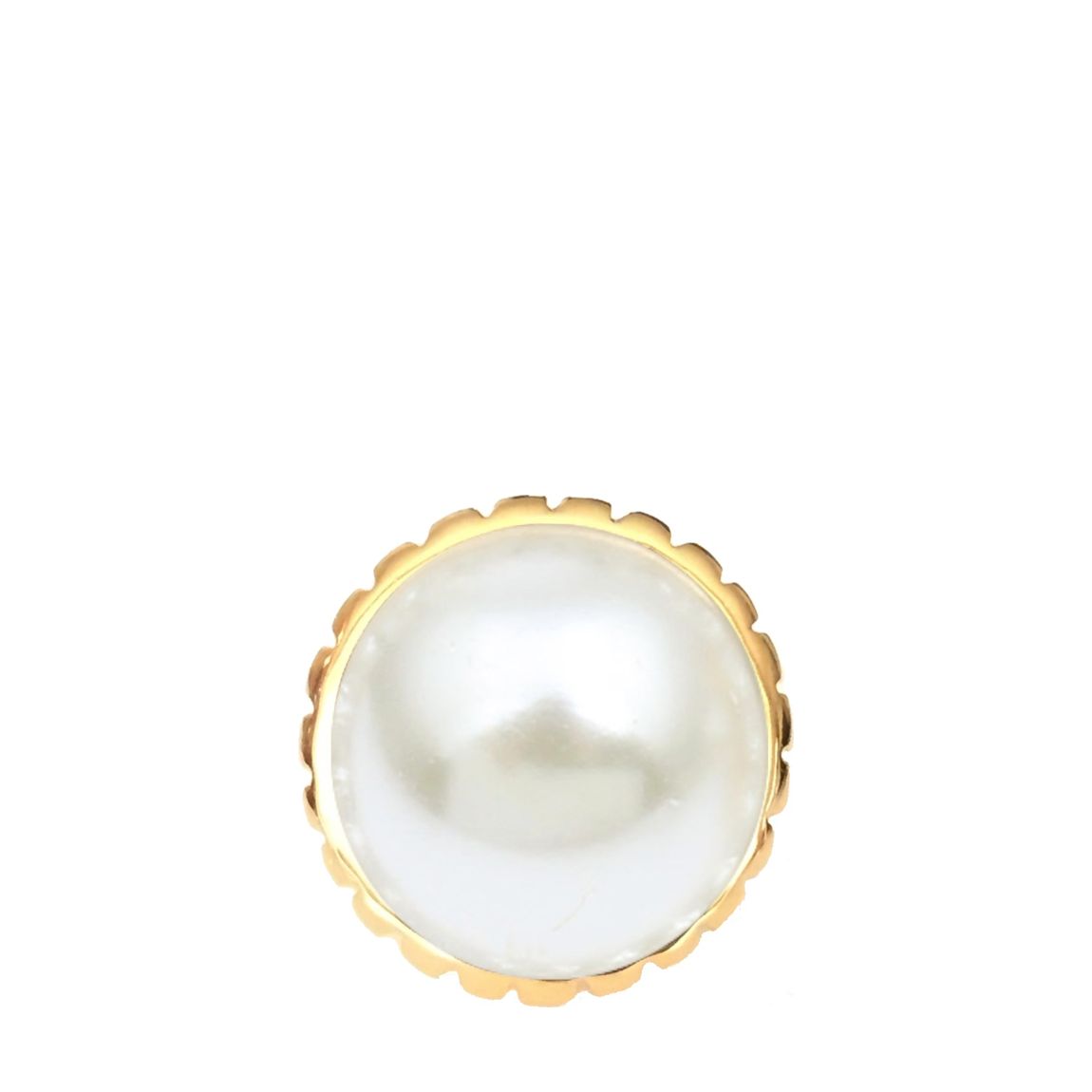 Gold Pearl Statement Ring main product photo