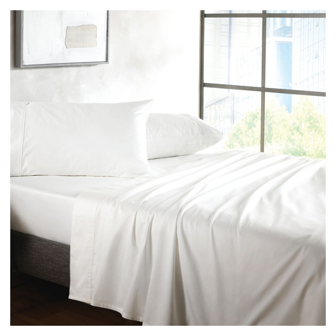 500Tc Sateen Super King Duvet Cover, Snow main product photo