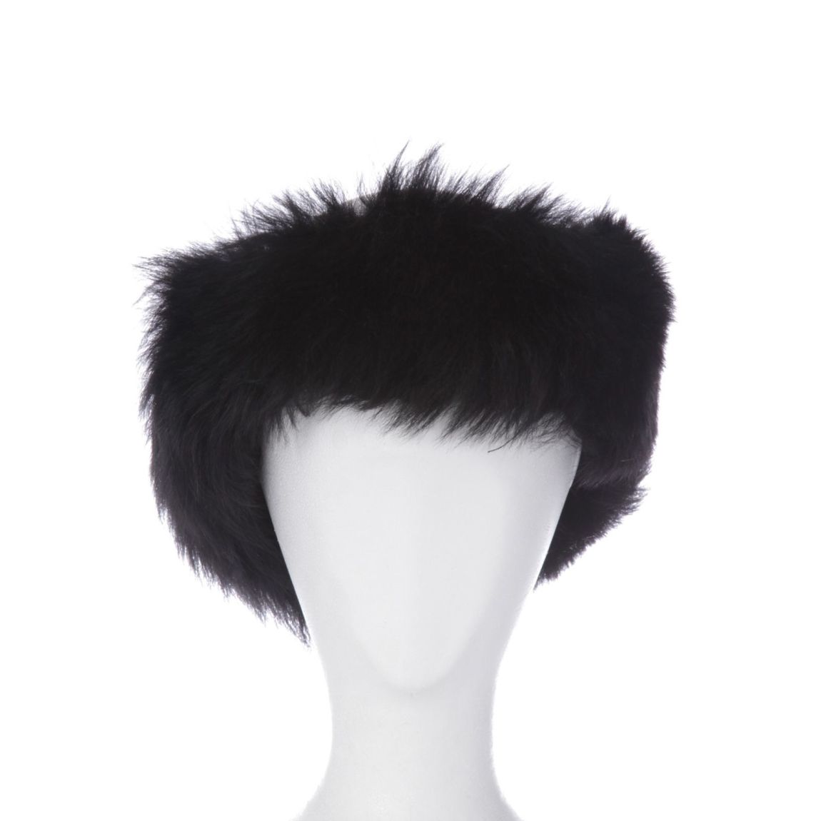 Black Toscana Shearling Headband main product photo