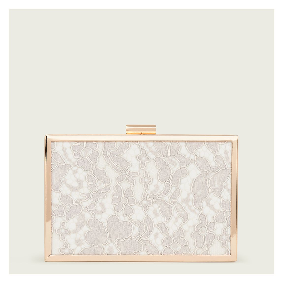 White Lace Opera Clutch main product photo