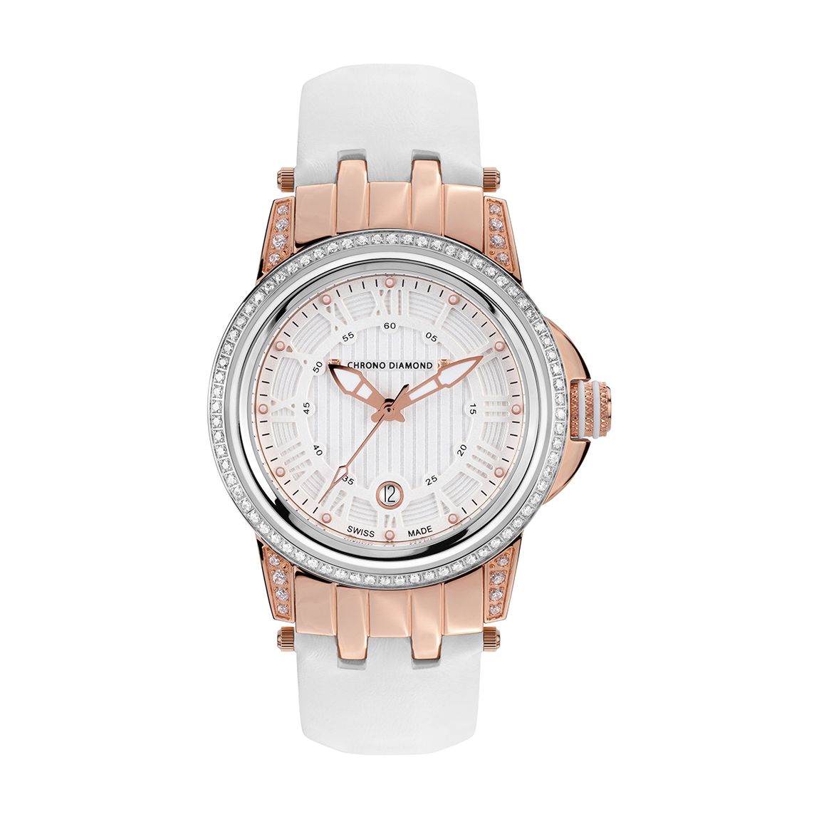 Women's Rose Gold/White Dionne Watch main product photo