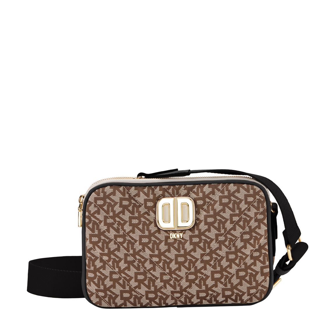 Chino Black Delphine Double Zip Crossbody main product photo