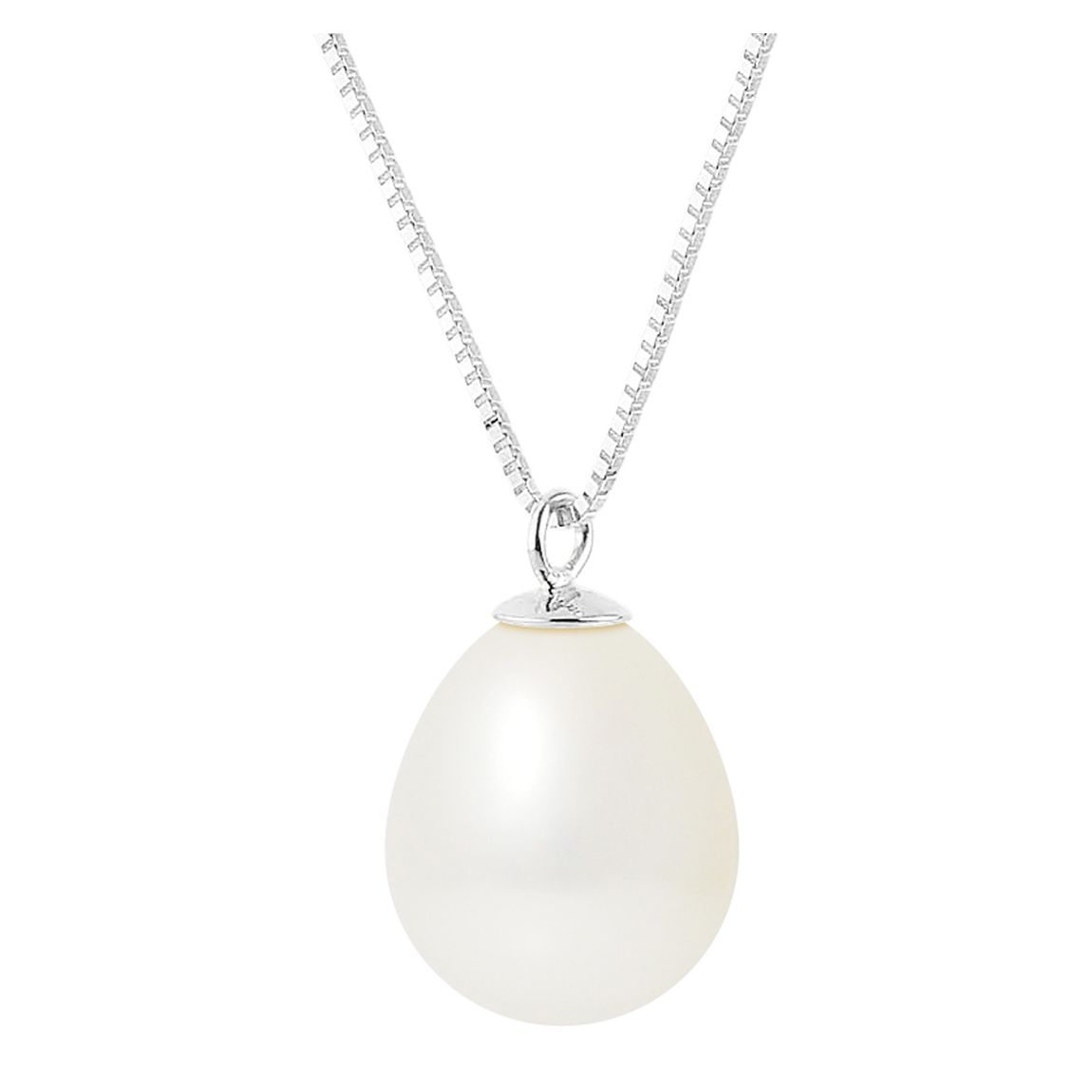 Silver/White Pearl Necklace main product photo