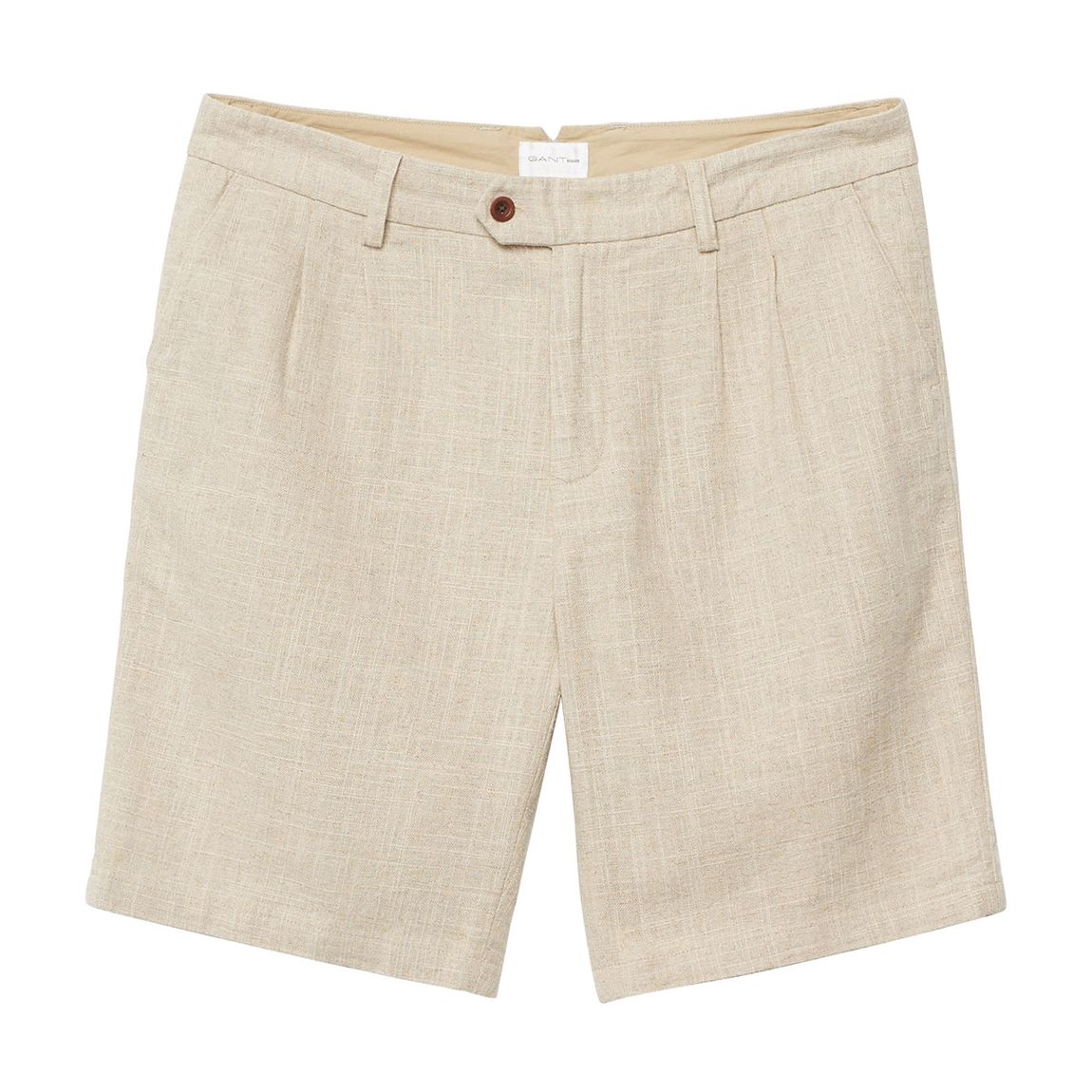 Beige Linen Cotton Shorts main product photo