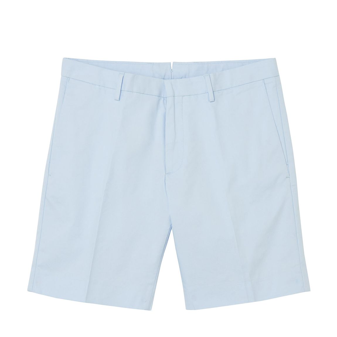 Light Blue Cotton Blend Bermuda Shorts main product photo