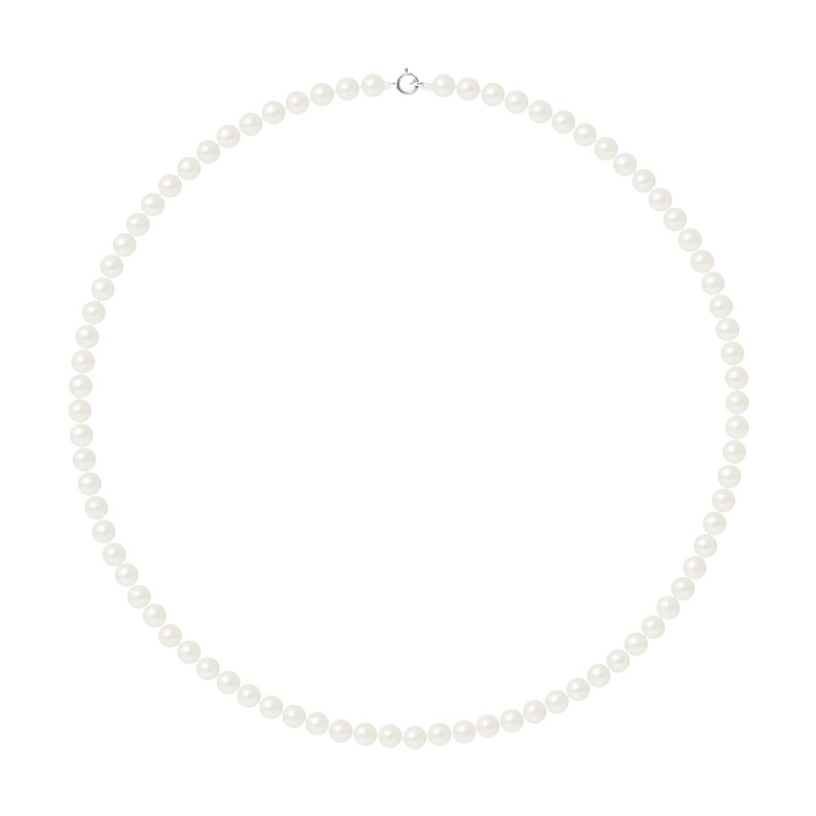White / Gold Round Pearl Necklace main product photo
