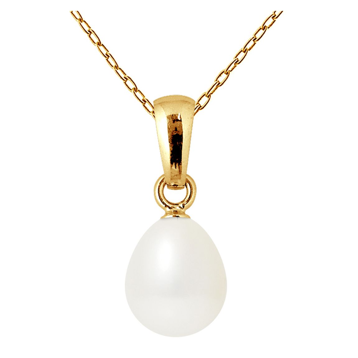 White Pearl Pendant Beliere Necklace main product photo