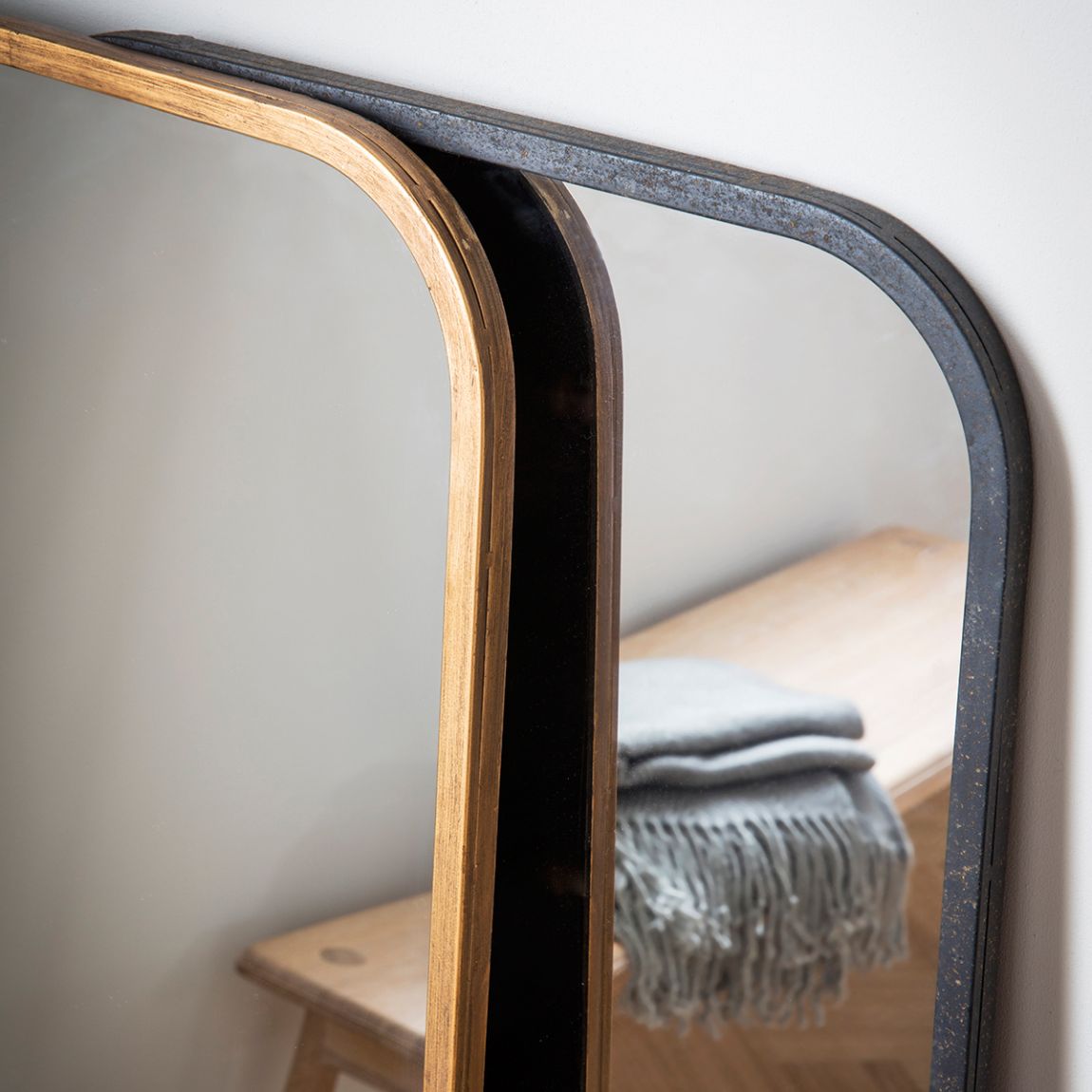 Tomales Leaner Mirror, Black main product photo