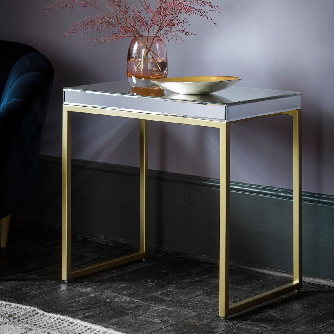 Lakeport Side Table, Champagne main product photo