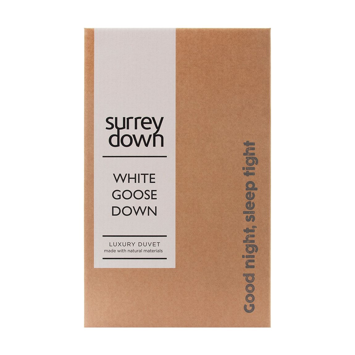 White Goose Down 4.5 Tog Single Duvet main product photo