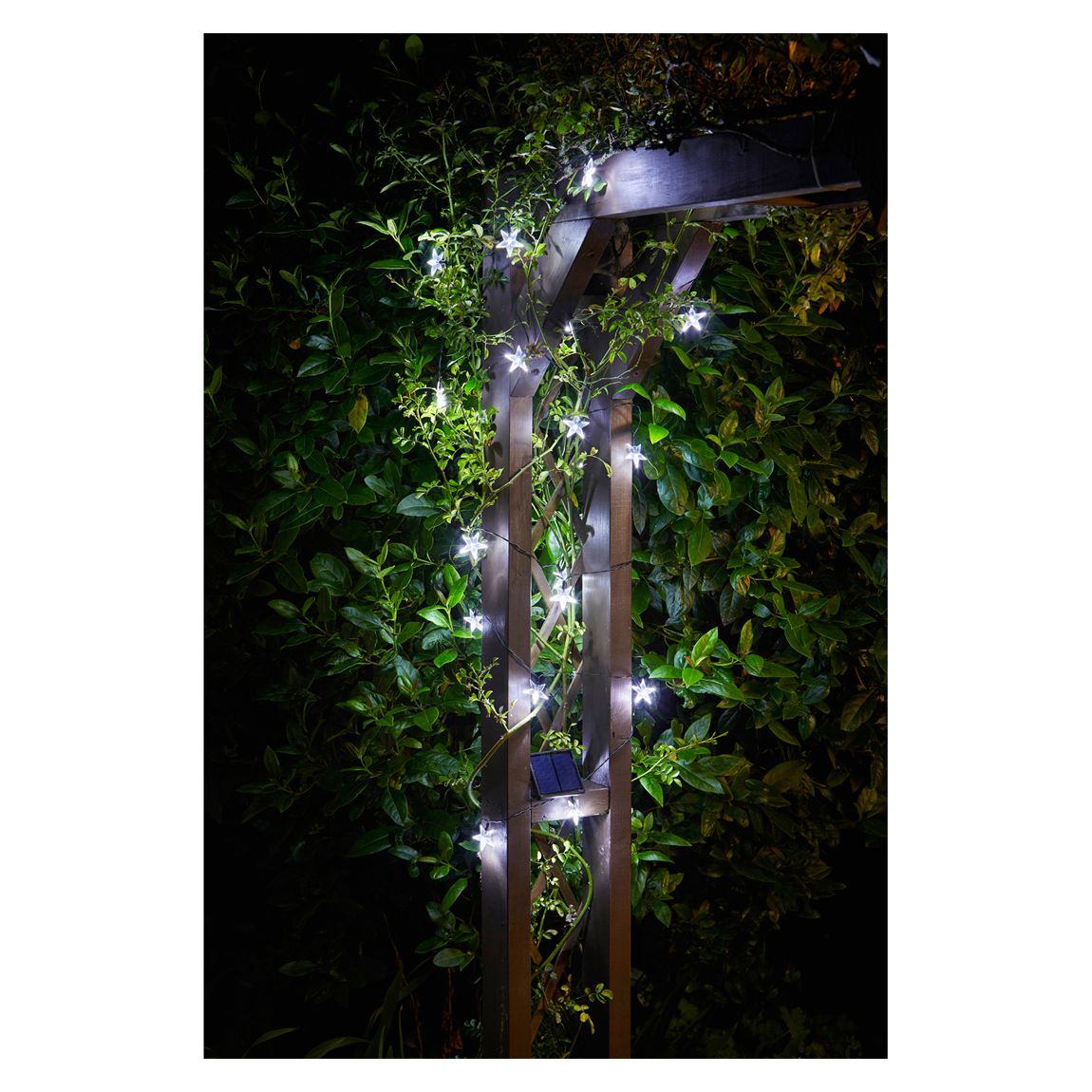 Black Super Bright Star Solar String of 50 Lights main product photo
