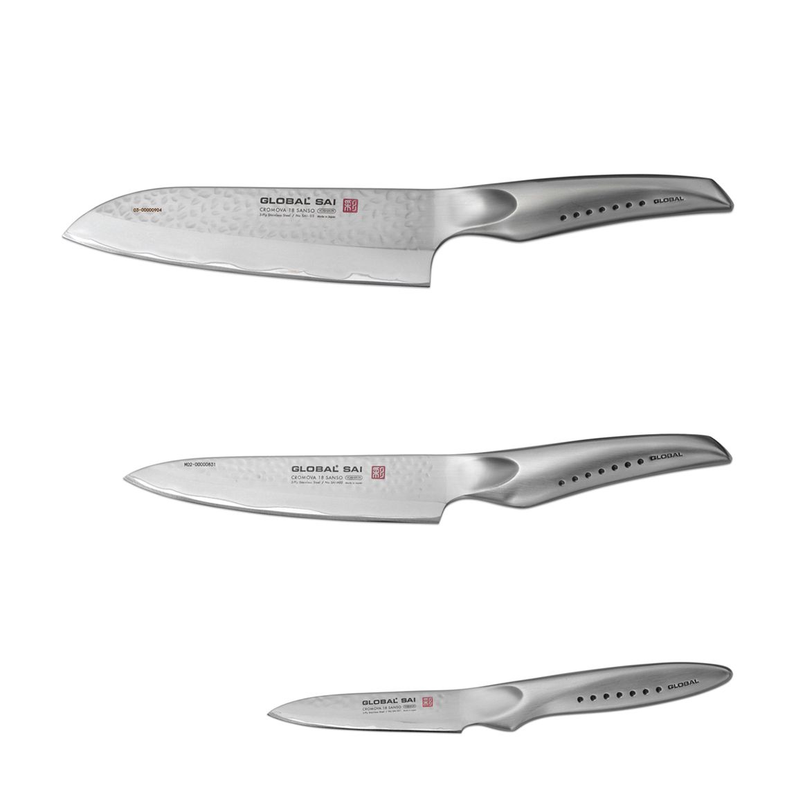 Set of 3 Sai Stainless Steel Knives main product photo