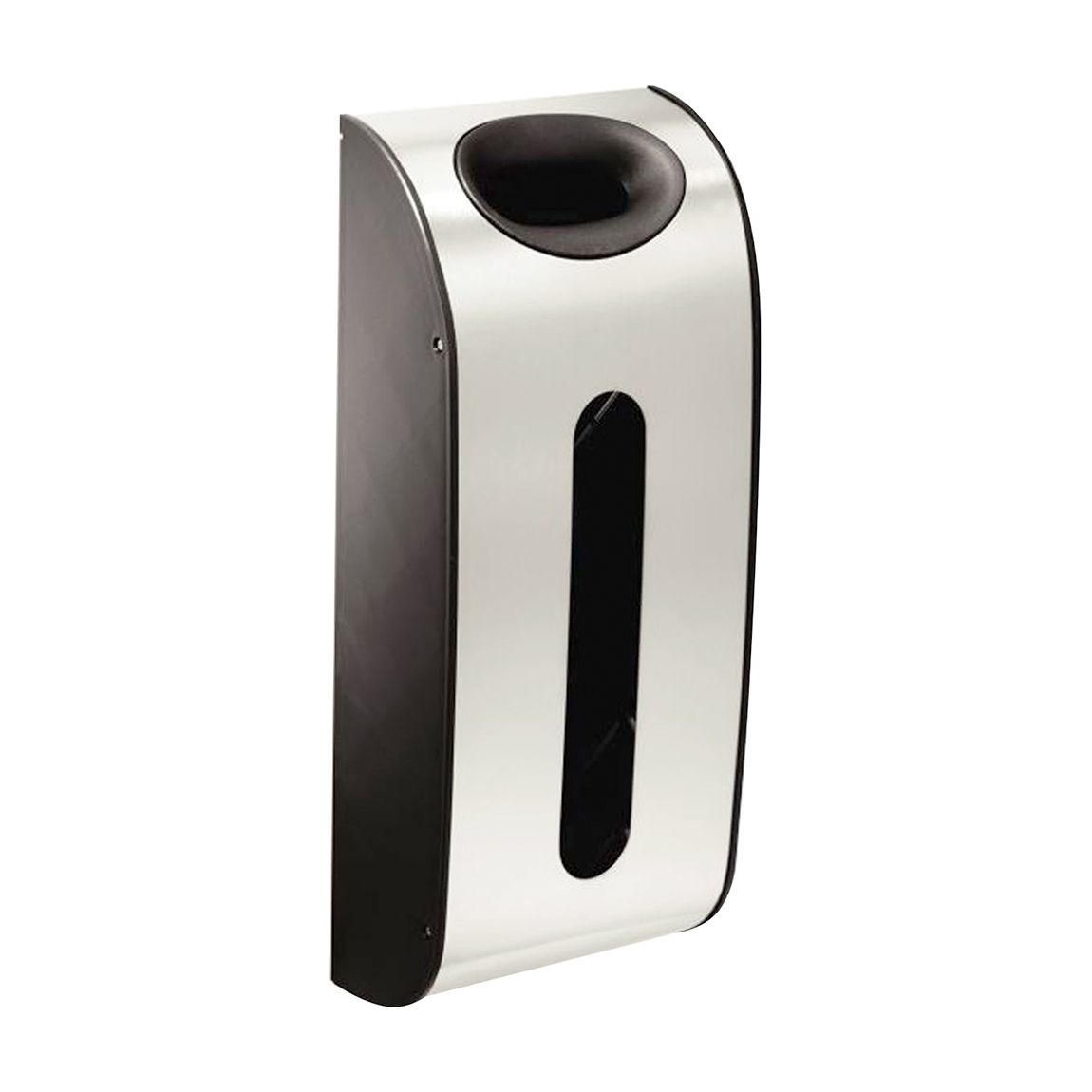 Brushed Steel Carrier Bag Dispenser Wall Mount main product photo