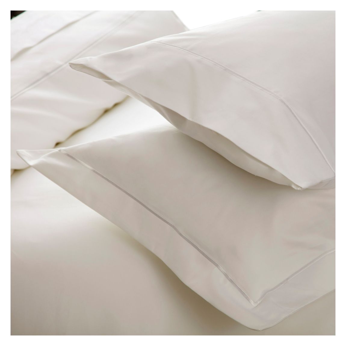 1000Tc Large Square Pillowcase, Ivory main product photo