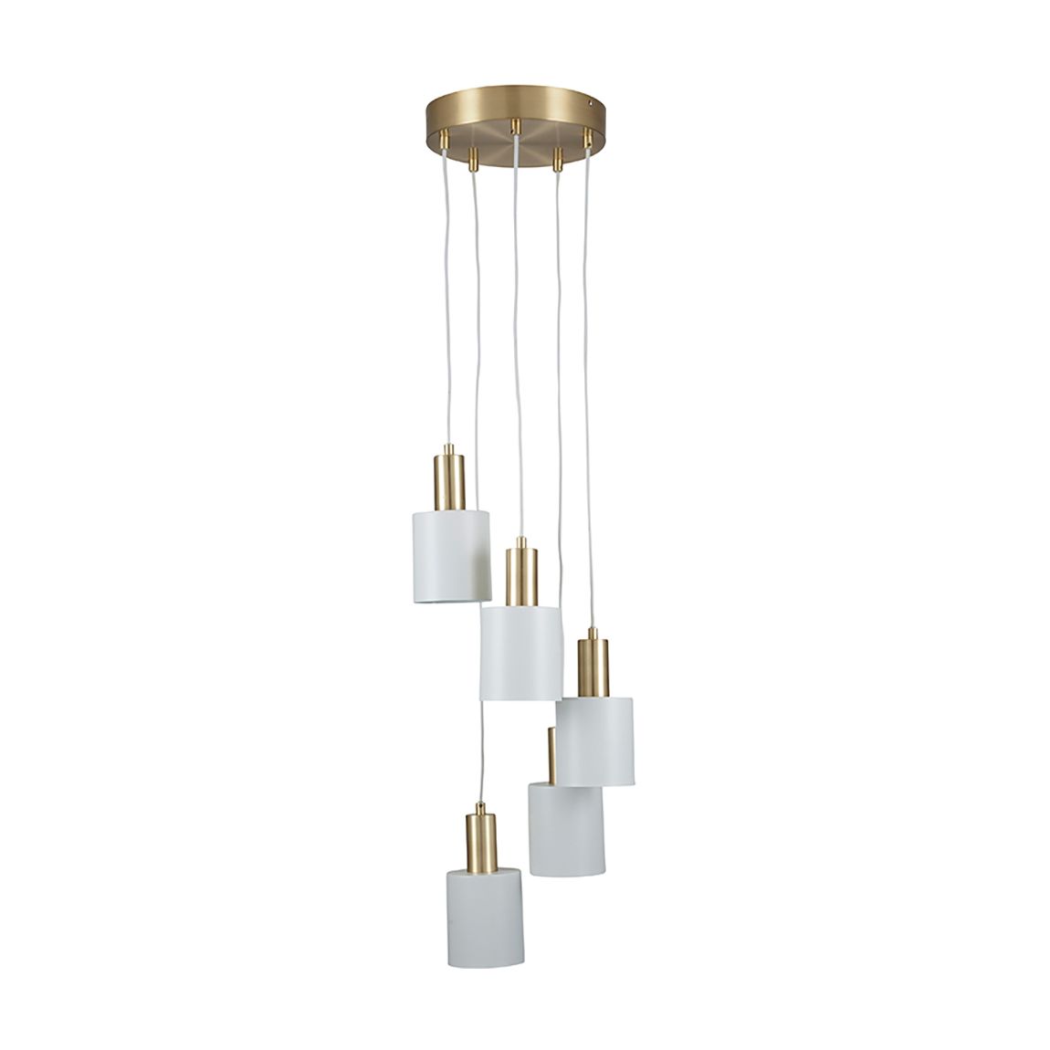 Biba White and Gold Five Drop Pendant main product photo