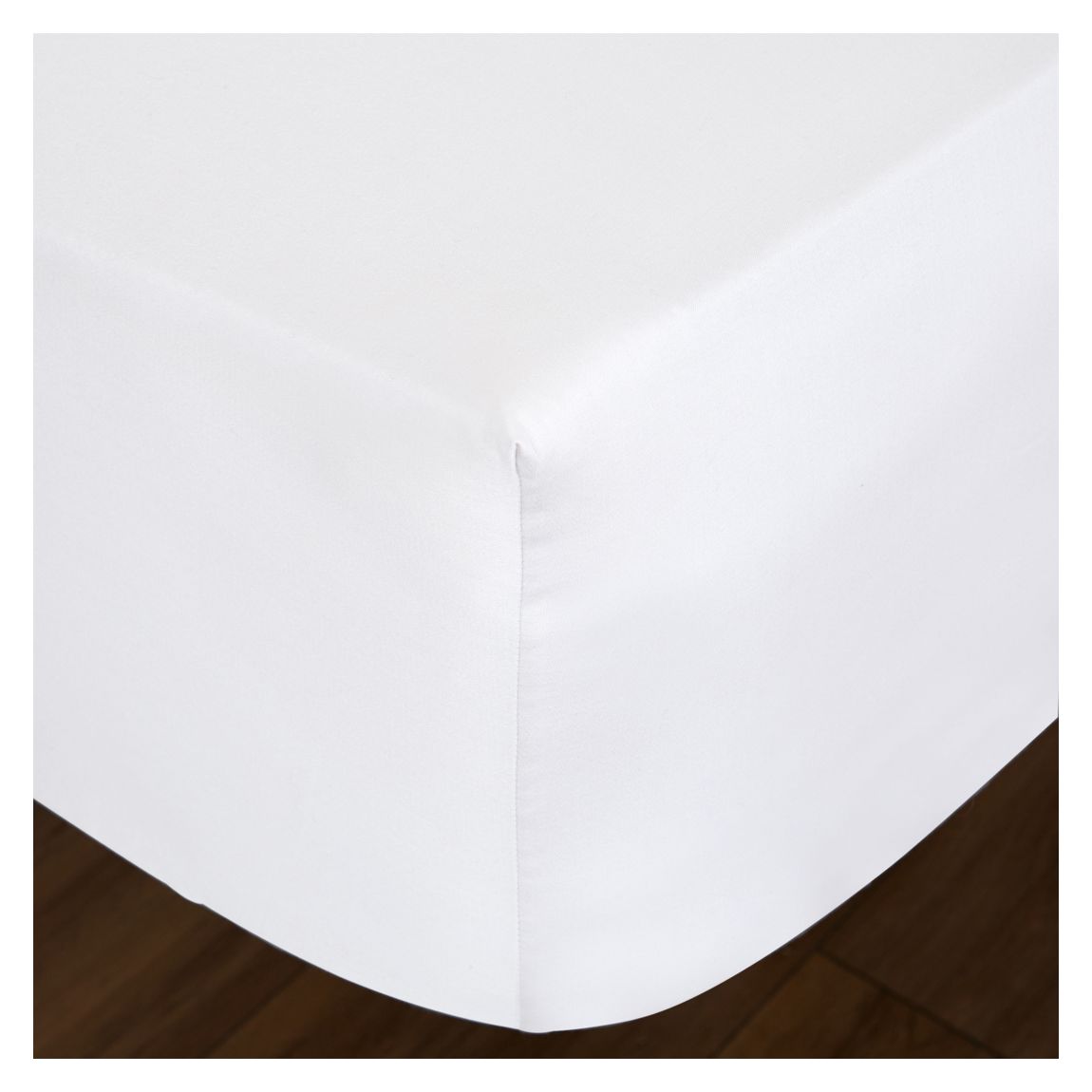 400TC Double Fitted Sheet, White main product photo