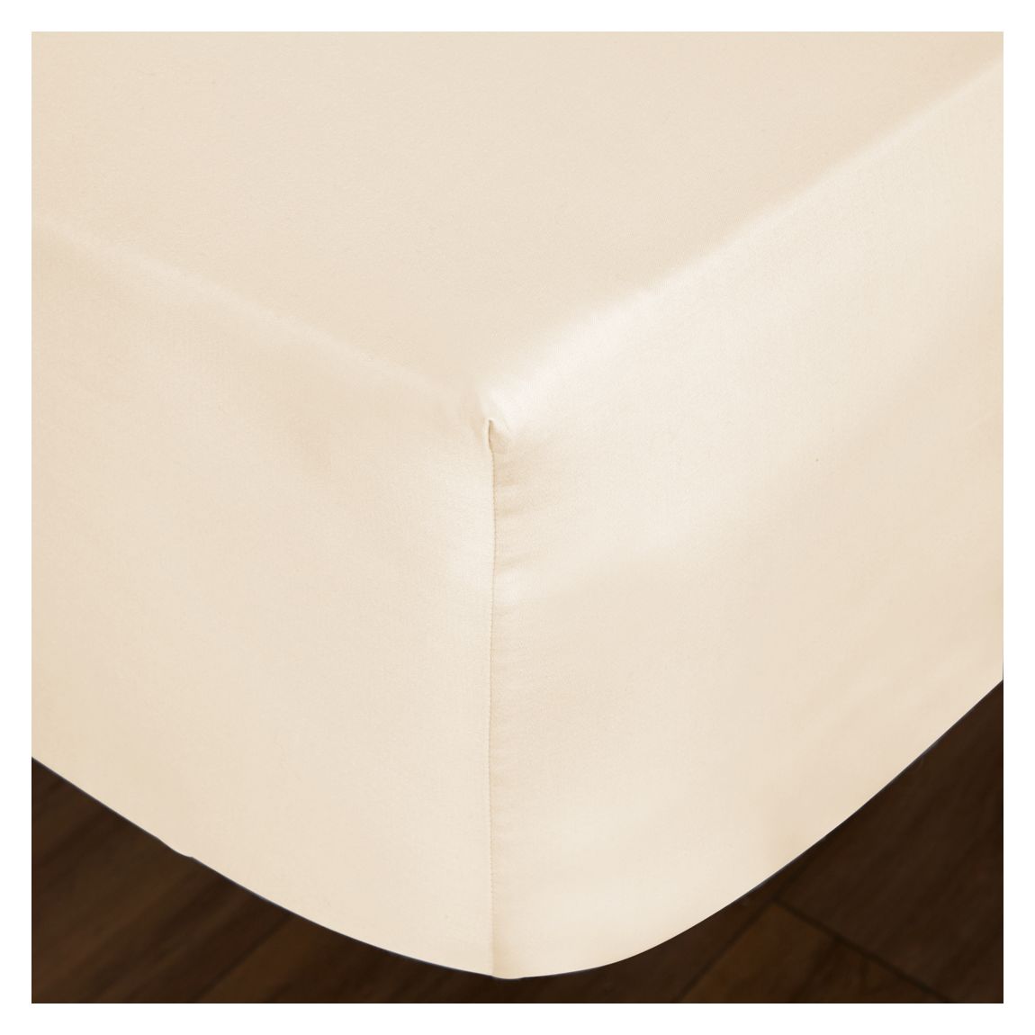 400TC Double Fitted Sheet, Cream main product photo