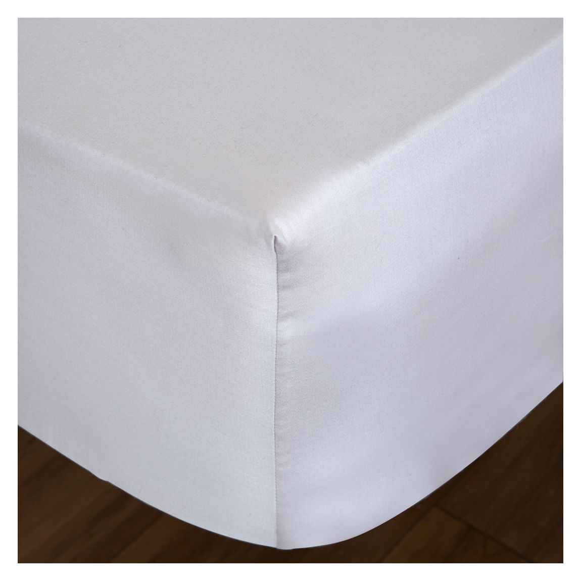 400TC King Fitted Sheet, Silver main product photo