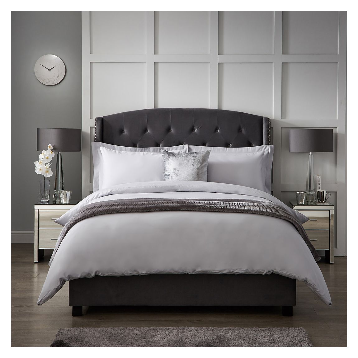 1000TC Double Duvet Cover, Ice Grey main product photo