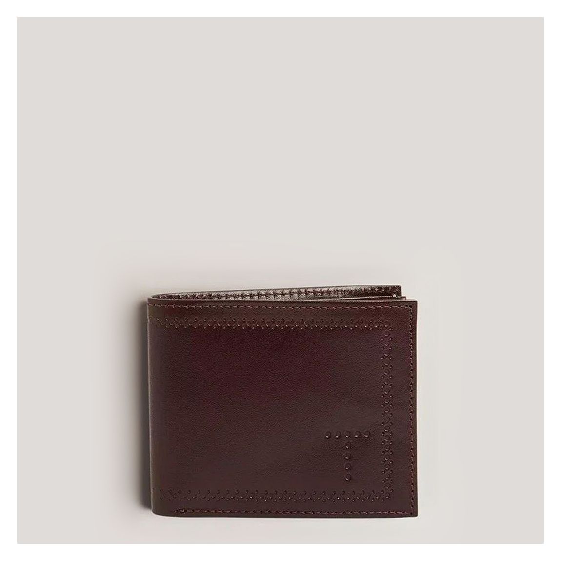 Red Krol Brogue Detail Bifold Wallet main product photo
