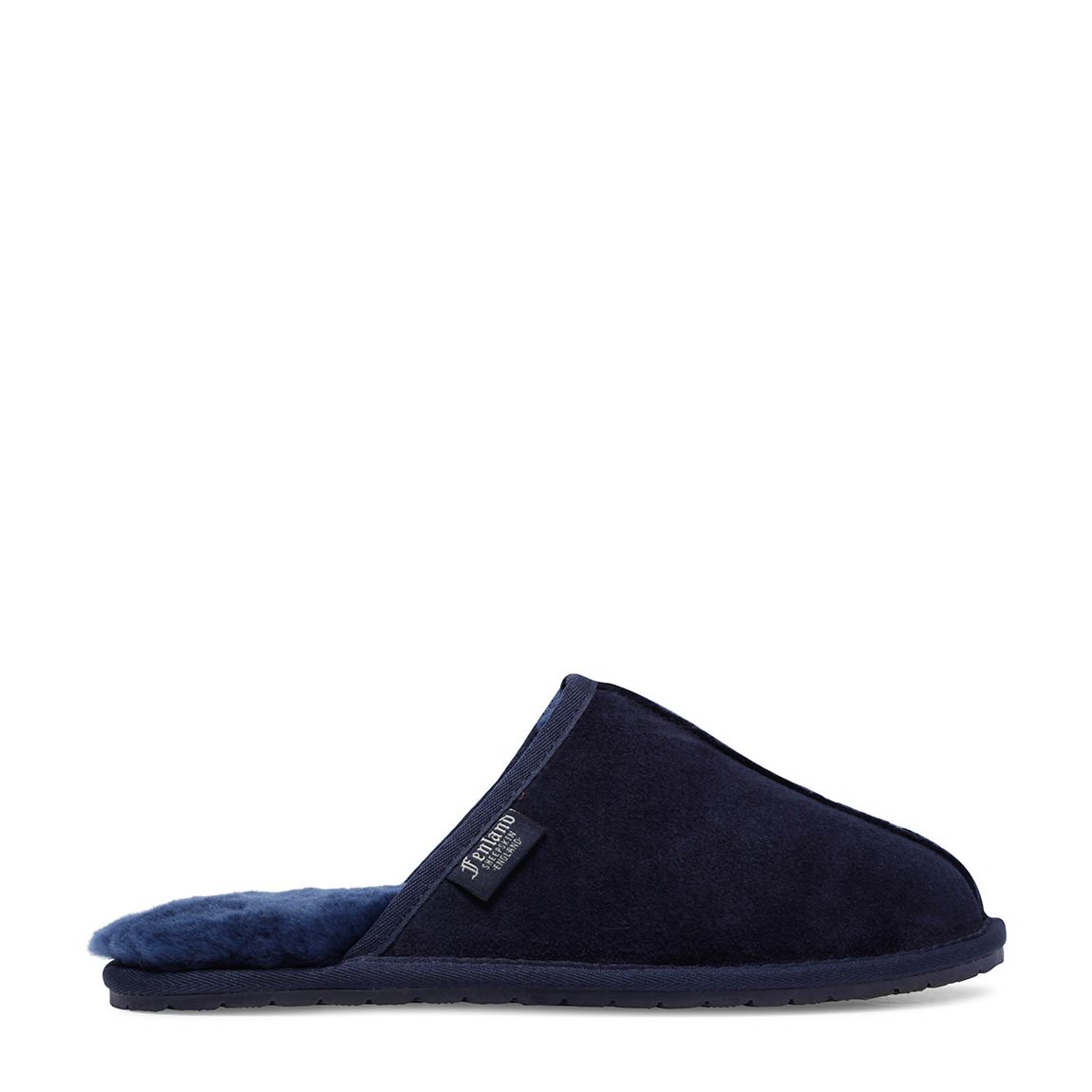 Men's Navy Sheepskin Mule Slipper main product photo