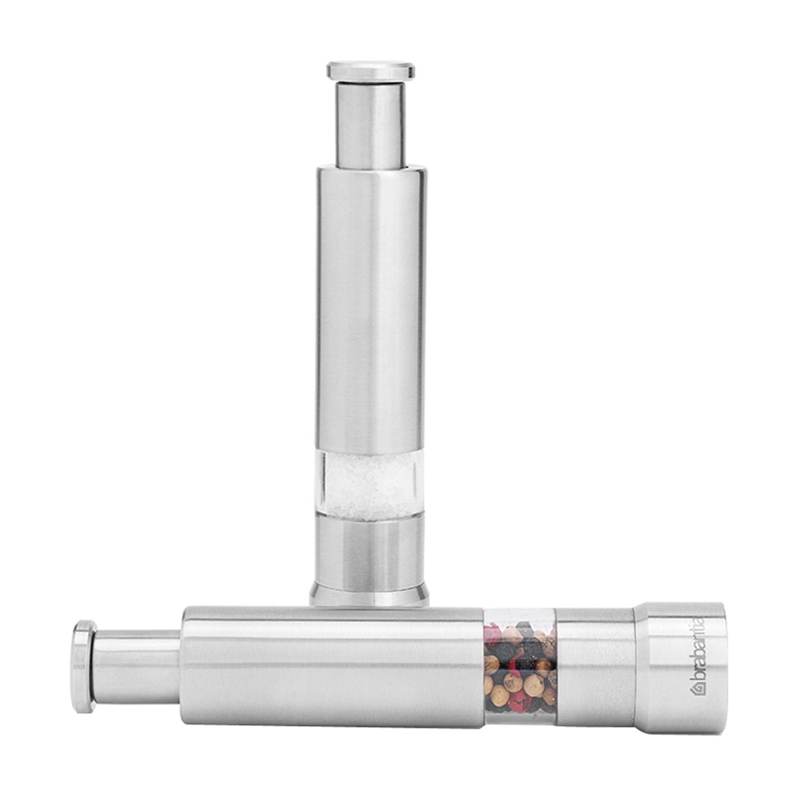 Matt Steel Salt & Pepper Crusher Set main product photo